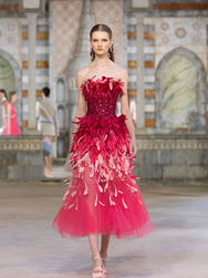 Georges Hobeika | red evening dress in Hong Kong | The Wedding Gown
