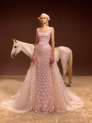 Georges Hobeika | pink wedding dress and evening dress in Hong Kong | The Wedding Gown